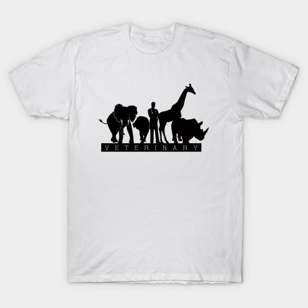 Profession T-Shirt Veterinary T-Shirt by nuruldewis